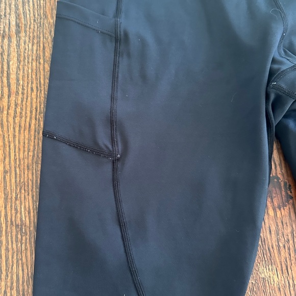 ZYIA Black High-Waisted Light n Tight Leggings w/Pockets - Picture 2 of 5